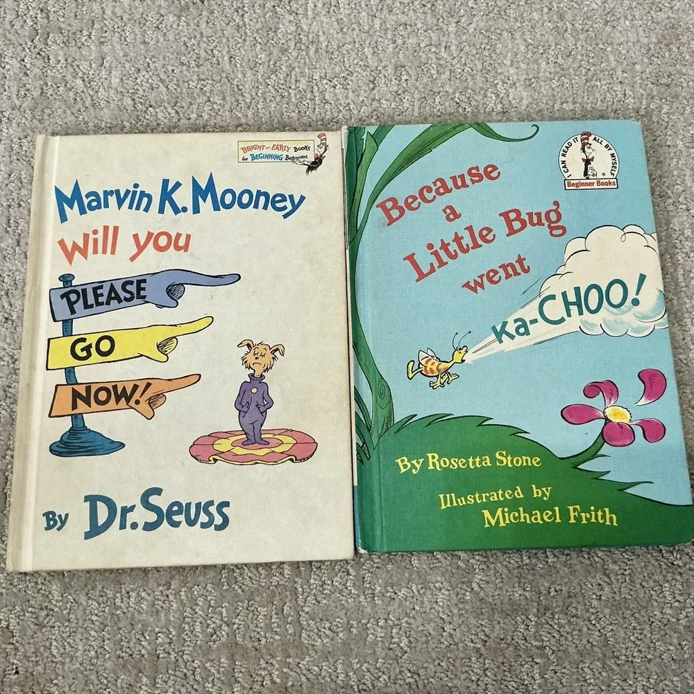 Vintage‎ Dr Seuss Beginner Books 11 HC Lot Cat Hat Green Eggs Random Multicolor